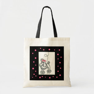 Sac Poodle Rose Noir Rétro Années Cinquante