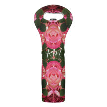 Roses roses Abstraites peinture à l'huile Monogram