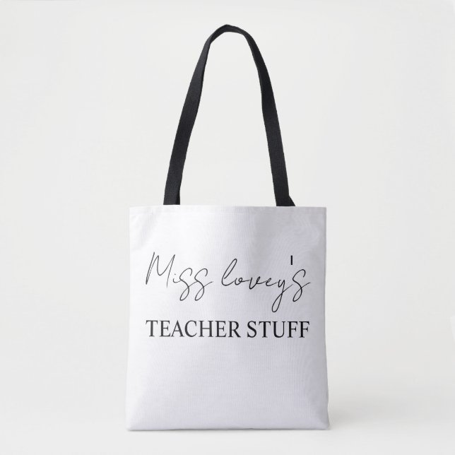 Sac pour enseignant personnalisé - Sac pour enseig (Devant)