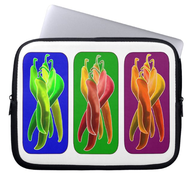 Sac pour ordinateur portable Abstract Chiles (Devant)