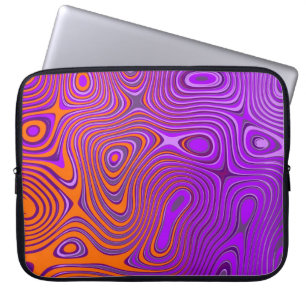Sac pour ordinateur portable avec motif orange/ros
