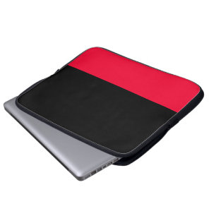 Sac pour ordinateur portable noir et écarlate