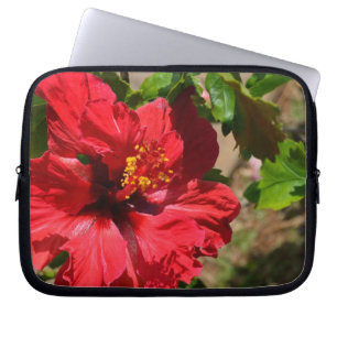 Sac pour ordinateur portable Red Hibiscus