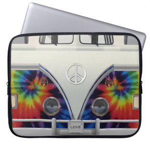 Sac pour ordinateur portable Retro Van avec plaque