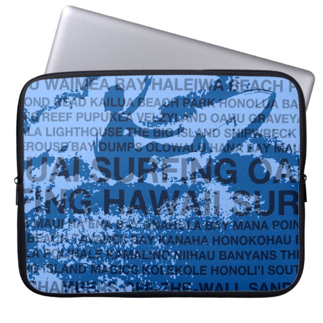 Sac pour ordinateur portable surf Hawaii Cutback H (Devant)