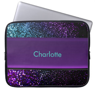 Sac pourpre personnalisé d'ordinateur portable de