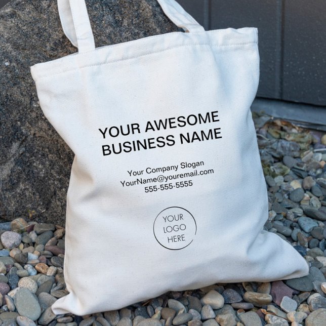 Sac promotionnel à logo simple, Entreprise ou maga (Créateur téléchargé)