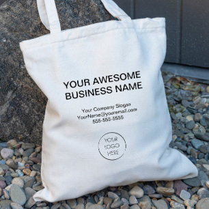 Sac promotionnel simple logo, entreprise ou boutiq