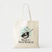 Sac punny Wok dans un pays des merveilles d'hiver