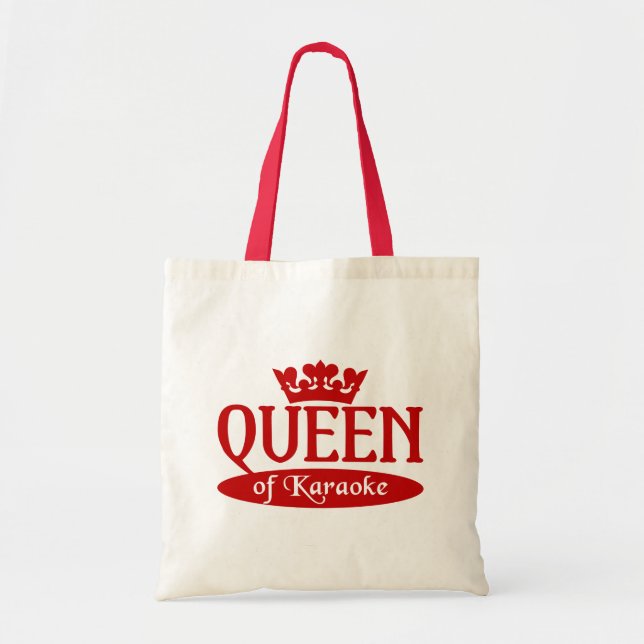 Sac Queen of Karaoke - choisir style & couleur (Devant)