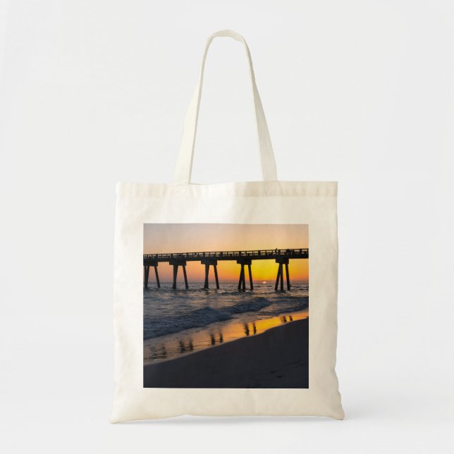 Sac reflet du coucher de soleil doré de la plage d (Devant)