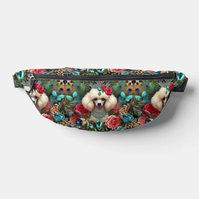 Sac Rétro Chien Caniche Blanc (Poser)