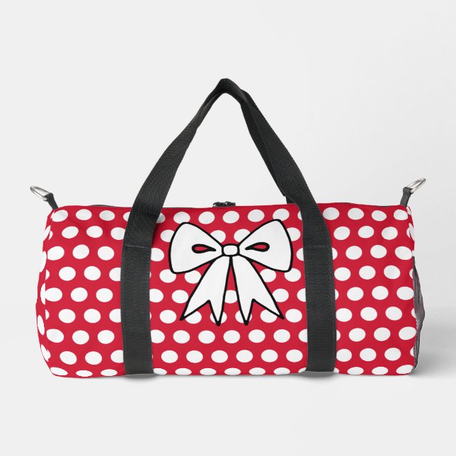 Sac Retro Polka Dot Duffel cadeau (Recto)