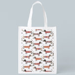 Sac Réutilisable Chien de saucisse Dachshund<br><div class="desc">Mignonne petite saucisse Dachshund ou des chiens édulcorés en laine. Parfait pour les amoureux de les chiens et les promeneurs de chiens.</div>