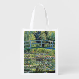 Sac Réutilisable Claude Monet - Etang Lily et Pont Japonais