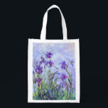 Sac Réutilisable Claude Monet - Lilac Irises / Iris Mauves<br><div class="desc">Lilac Irises / Iris Mauves - Claude Monet,  1914-1917</div>