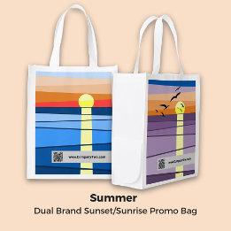 Sac Réutilisable Collaboration Promo Sunset/Sunrise de marque doubl