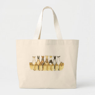 Sac réutilisable de chats de postérieurs mignons