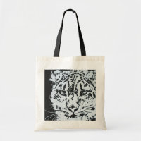 Sac réutilisable de léopard de neige
