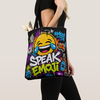 Sac Réutilisable de Shopping avec Emoji de Voyage