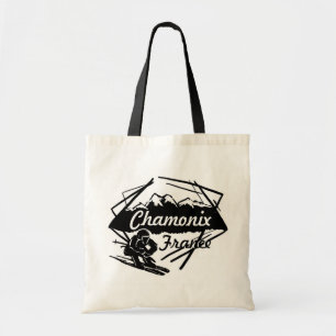 Sac réutilisable de ski de Chamonix France d'art