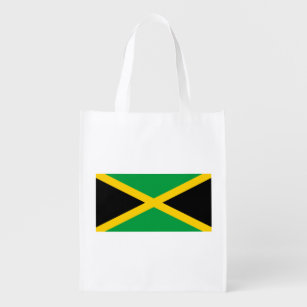 Sac Réutilisable Drapeau de Jamaïque patriotique