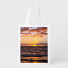 Sac réutilisable du coucher de soleil de Maui