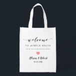 Sac Réutilisable En épousant le sac bienvenu pour l'invité d'hôtel,<br><div class="desc">Remplissez ces sacs réutilisables d'amusement de vos festins préférés pour aider à rendre le séjour de vos invités plus agréable.</div>