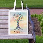 Sac Réutilisable Family Reunion Family Tree Épicerie Sac<br><div class="desc">Ces sacs d'épicerie réutilisables de la Réunion familiale sont décorés d'un arbre généalogique en mosaïque aux couleurs de l'arc-en-ciel sur un arrière - plan d'aquarelle. Customisez-les avec votre nom de famille. Utilisez l'option Personnaliser supplémentaire pour modifier la taille, le style ou la couleur du texte si vous le souhaitez. Parce...</div>