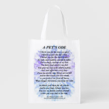 Hommage À Un Poème Pet Au Propriétaire (Sac D'Alim