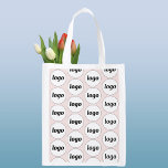 Sac Réutilisable Logo Motif Marque commerciale promotionnelle rose<br><div class="desc">Un design motif de logo simple pour favoriser la fidélité à la marque et promouvoir votre petite entreprise. Remplacez le logo par le vôtre et modifiez la couleur arrière - plan dans l'outil de conception pour customiser. Idéal pour votre personnel et vos employés, à utiliser dans votre entreprise et à...</div>