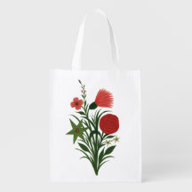 Sac réutilisable pour épicerie à motif floral colo