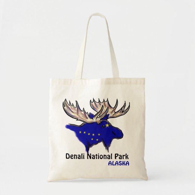 Sac réutilisable pour wapitis du parc national du  (Devant)