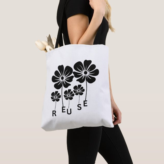 Sac Réutilisable Réutiliser Recycler | Sac de Cour (De près)