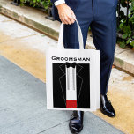 Sac Réutilisable Sac de Swag Mariage Tuxedo<br><div class="desc">Avez-vous besoin que vos groommen portent leur bagage à votre mariage? Graphique tuxedo amusant avec de l'espace pour leur nom ou garder le texte Groomsman.</div>