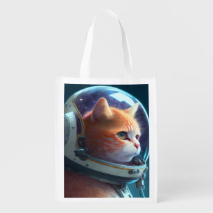 Sac Réutilisable sac d'épicerie réutilisable de l'astronaute de cha