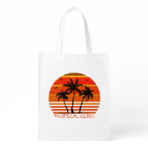 Vibes tropicales Sac d'alimentation réutilisable