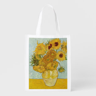 Sac Réutilisable Vincent Van Gogh - Vase avec douze tournesols