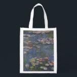 Sac Réutilisable Water Lilies by Claude Monet<br><div class="desc">Claude Monet - Nappes D'Eau. Belle peinture florale aux belles couleurs de Claude Monet. Cadeaux imprimés de haute qualité,  estampes,  pochettes de téléphone et de nombreux autres grands cadeaux.</div>