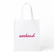 Sac réutilisable - week-end