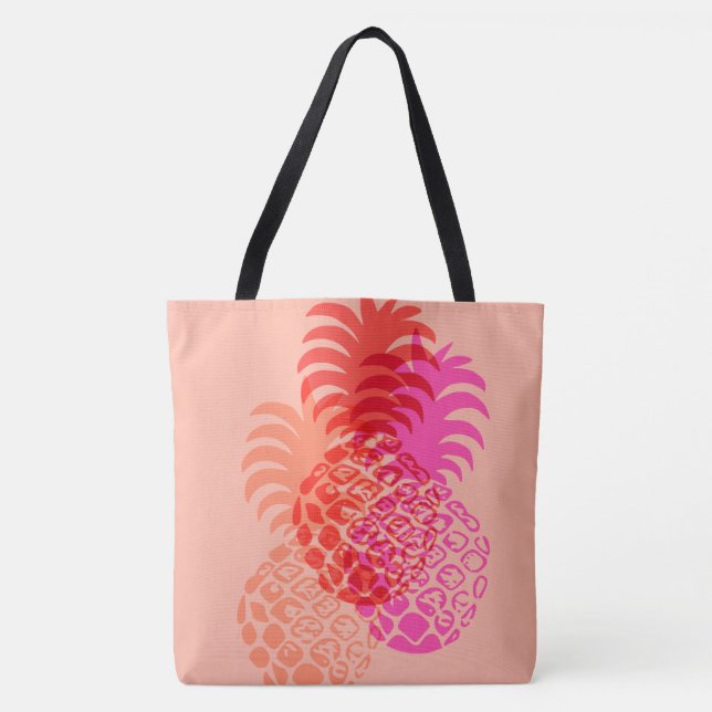 Sac réversible hawaïen de plage d'ananas de Momona (Devant)