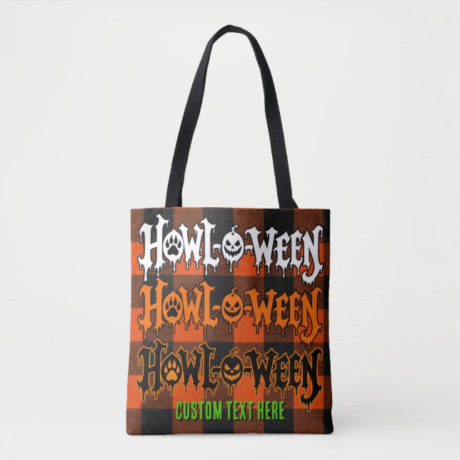 Sac réversible Howl-O-Ween effrayant à pattes empi (Devant)