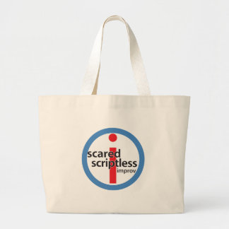 Sac rond effrayé de logo de timbre de Scriptless