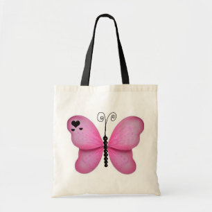 Sac rose de papillon