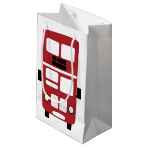 Sac rouge de cadeau d'autobus à  impériale