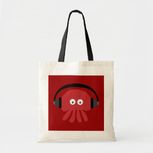 Sac rouge génial de méduses du DJ de bande