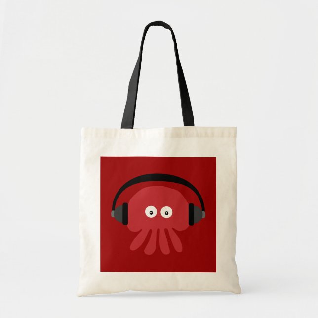 Sac rouge génial de méduses du DJ de bande (Devant)