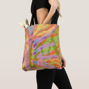 Sac sac fourre-tout/yoga. Abstrait sac de yoga col
