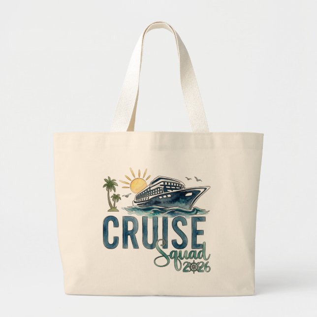 Sac Sacré de l'Équipage de Croisière 2026 Vacances (Devant)