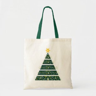 Sac saisonnier vert d'arbre de Noël de gui
